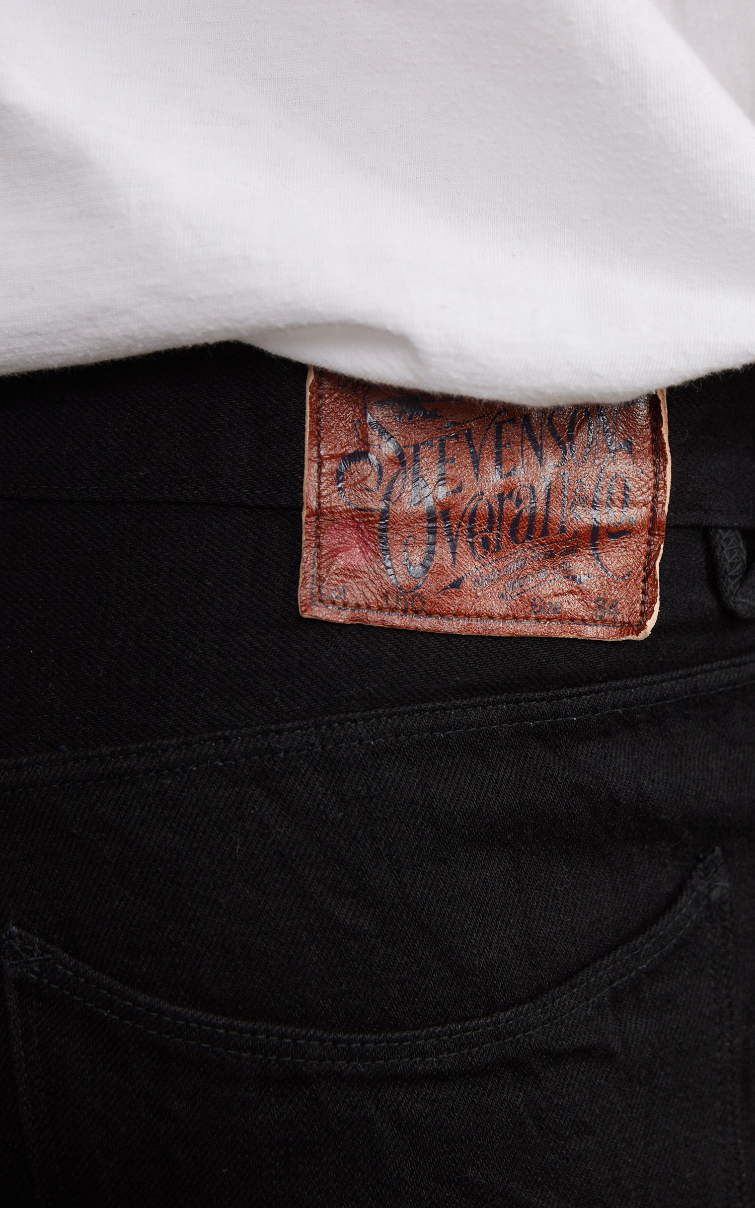 Stevenson Overall Co. Encinitas Jeans Selvedge One Wash Solid Black