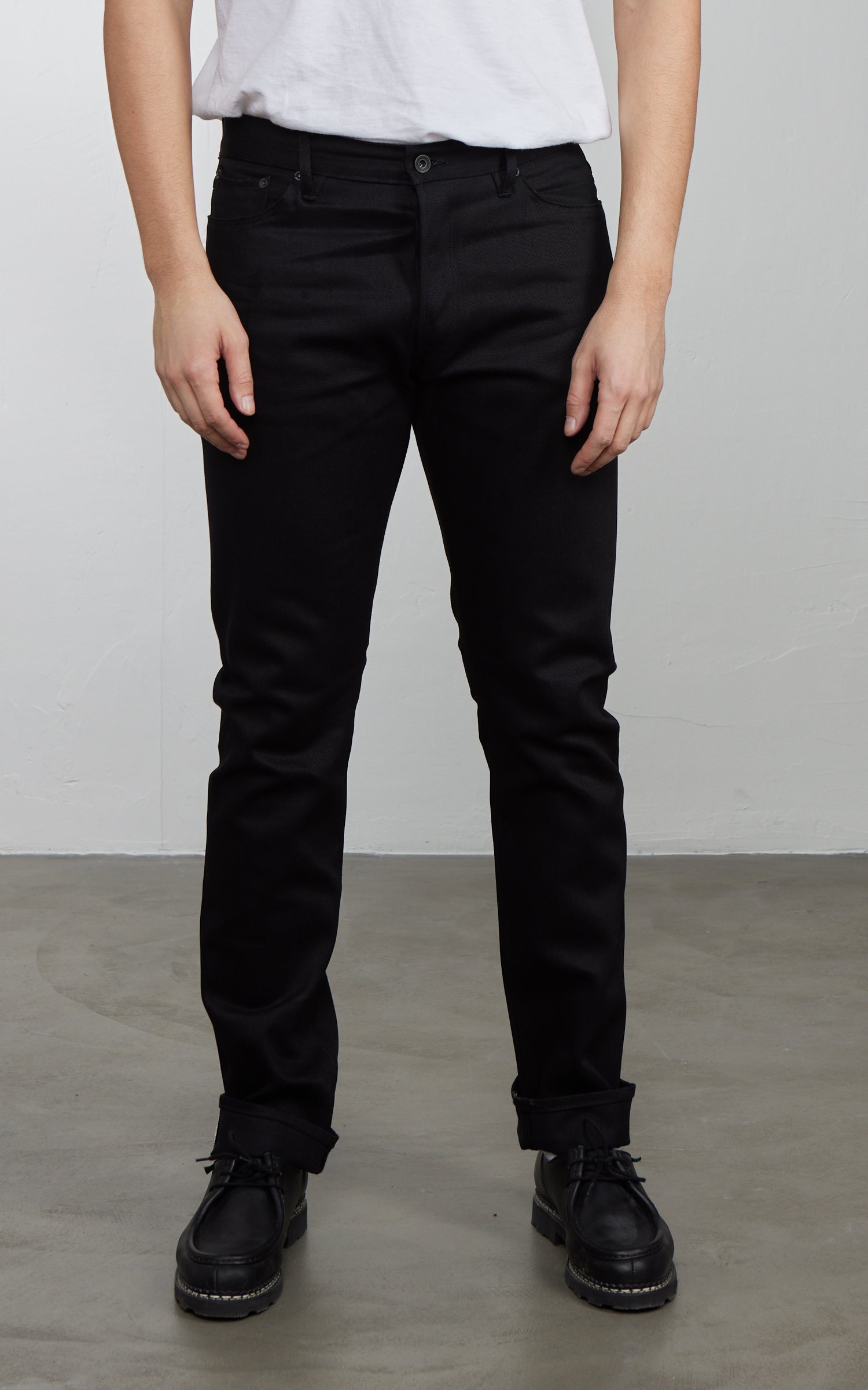 Stevenson Overall Co. Big Sur Jeans Selvedge Unwashed Solid Black