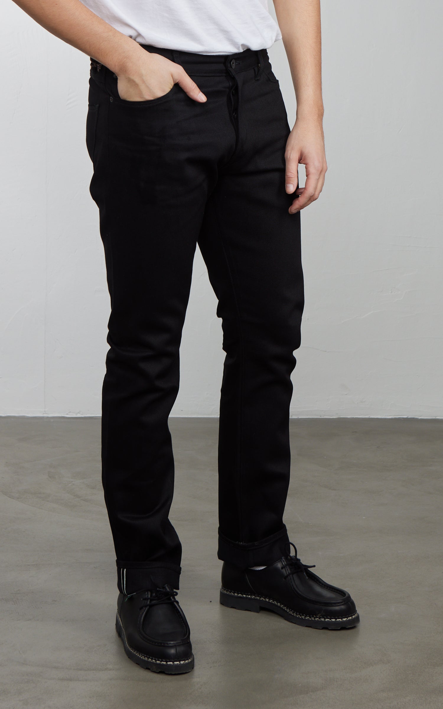 Stevenson Overall Co. Big Sur Jeans Selvedge Unwashed Solid Black
