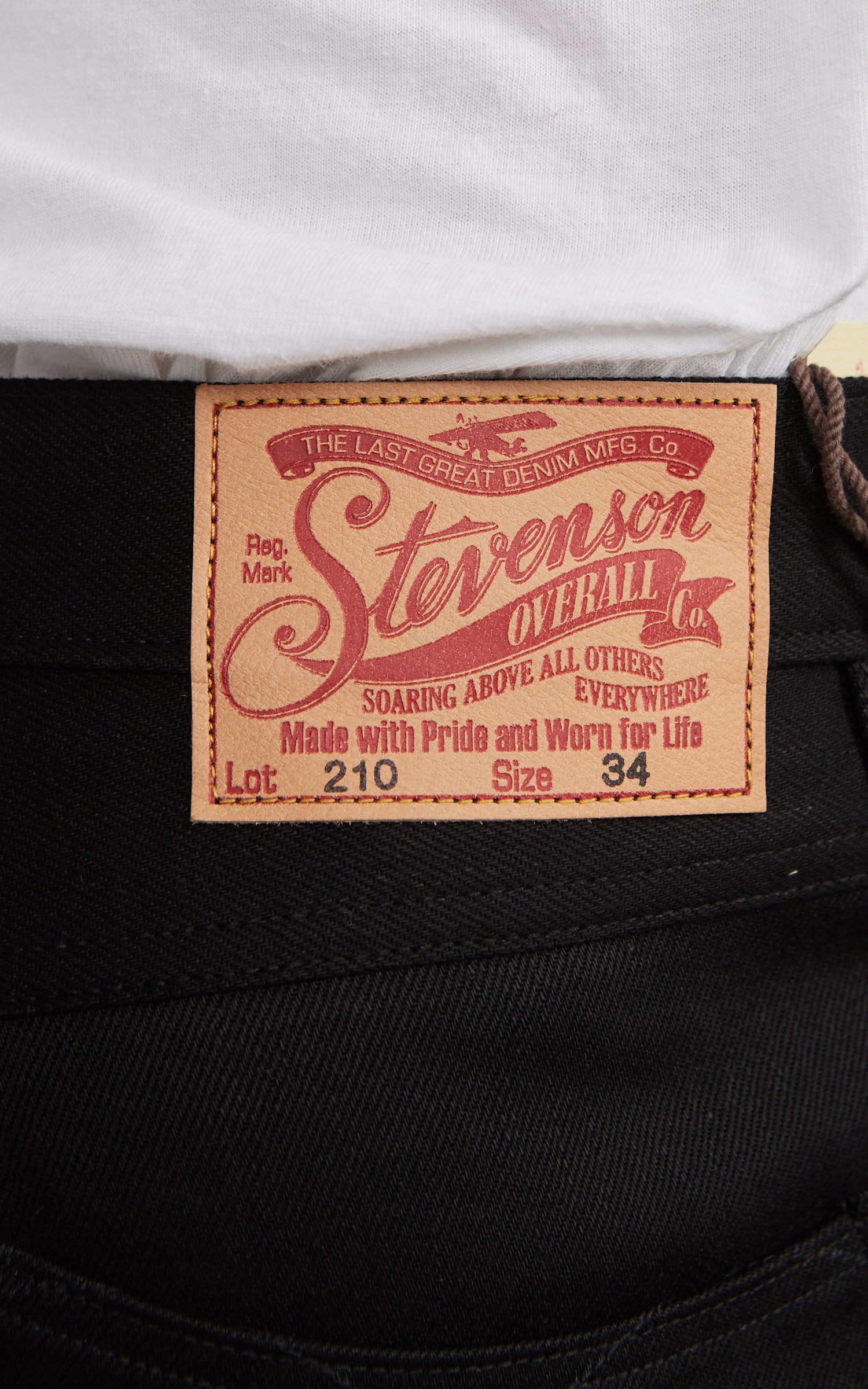 Stevenson Overall Co. Big Sur Jeans Selvedge Unwashed Solid Black