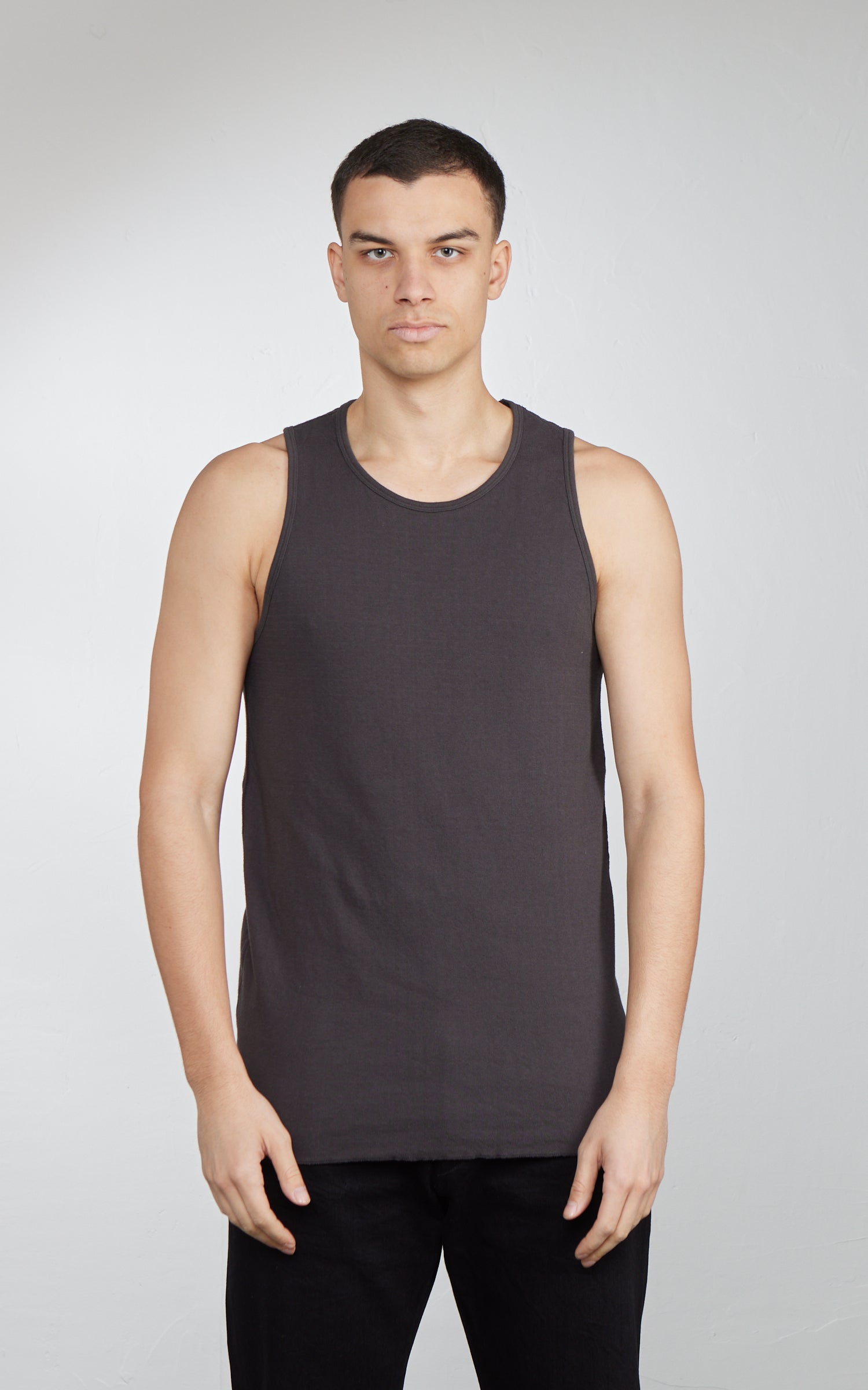 Stevenson Overall Co. DualComfort Cotton Tank Charcoal