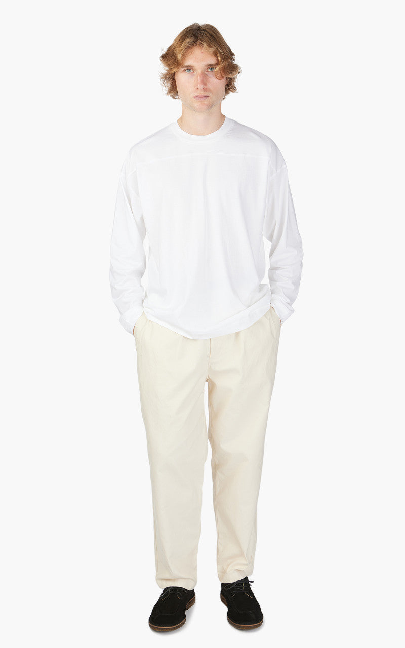 Still By Hand Knitted Rib Long Sleeve White