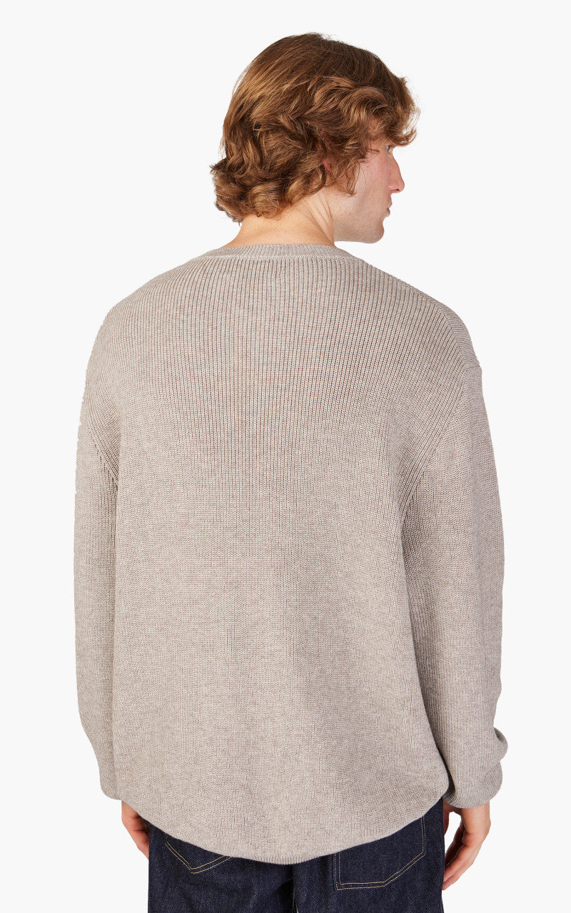 Still By Hand Yak Mix Cotton Sweater Taupe
