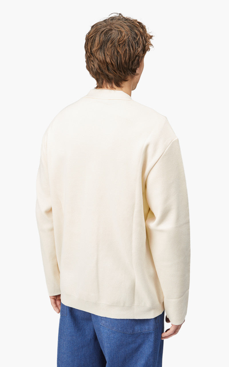 Still By Hand Milano Rib Cardigan Ivory