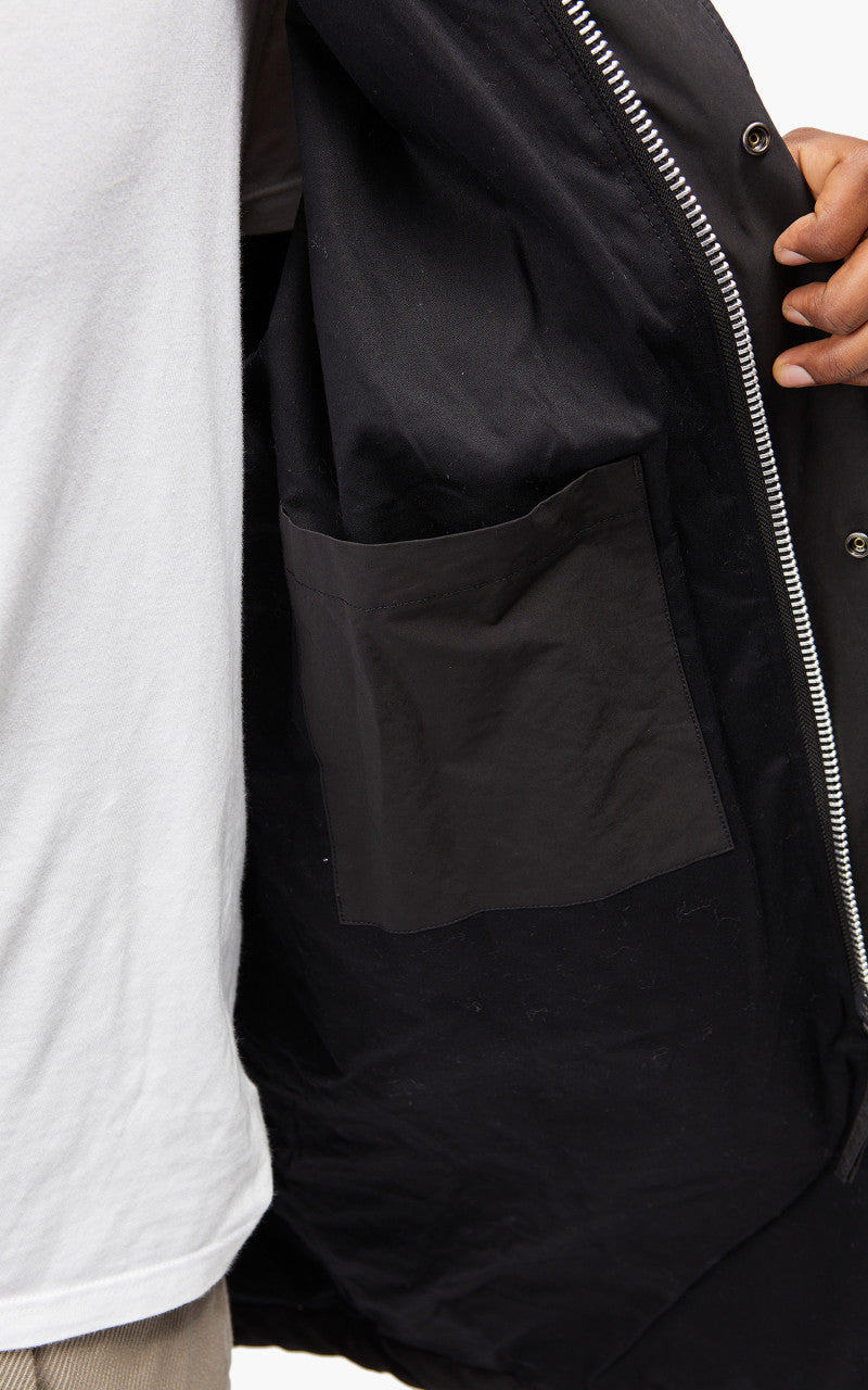 Still By Hand Quilted Coat Ink Black