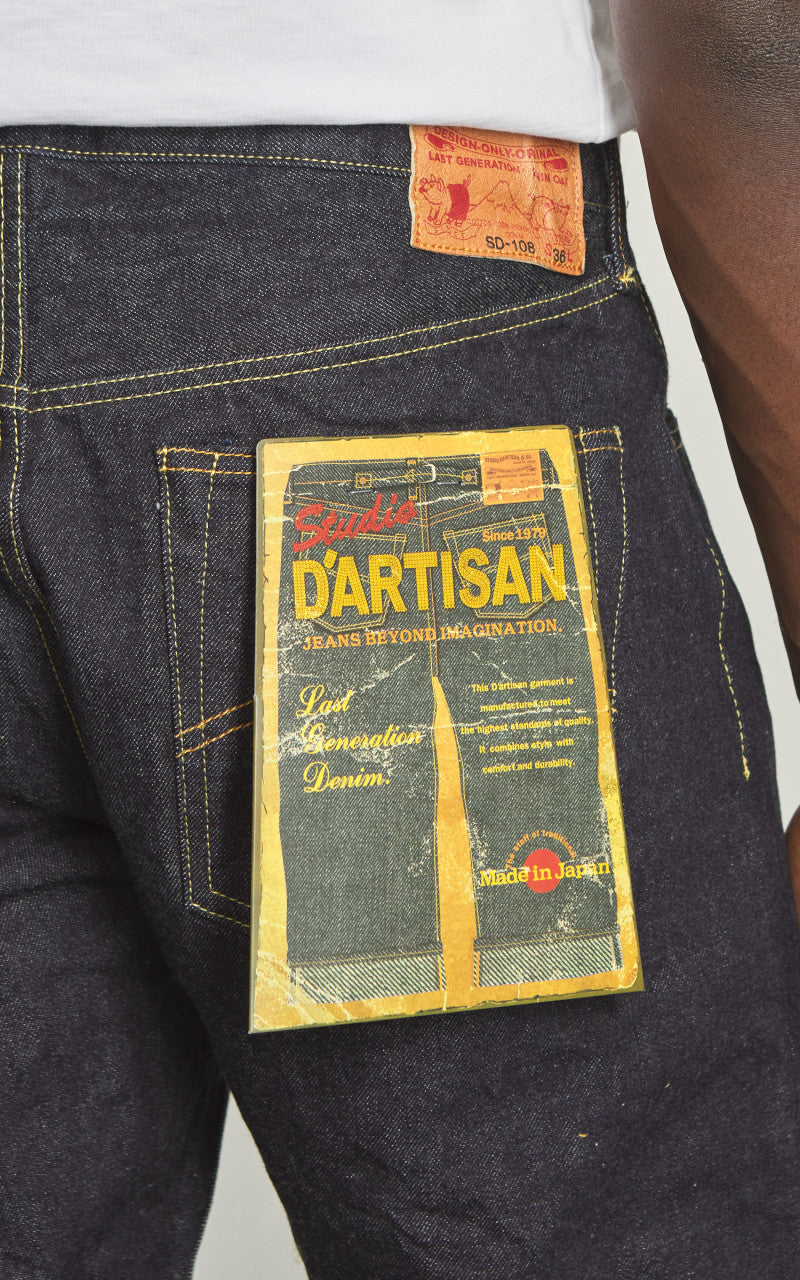 Studio D'Artisan SD-108 Regular Tapered Selvedge Jeans One Wash Indigo