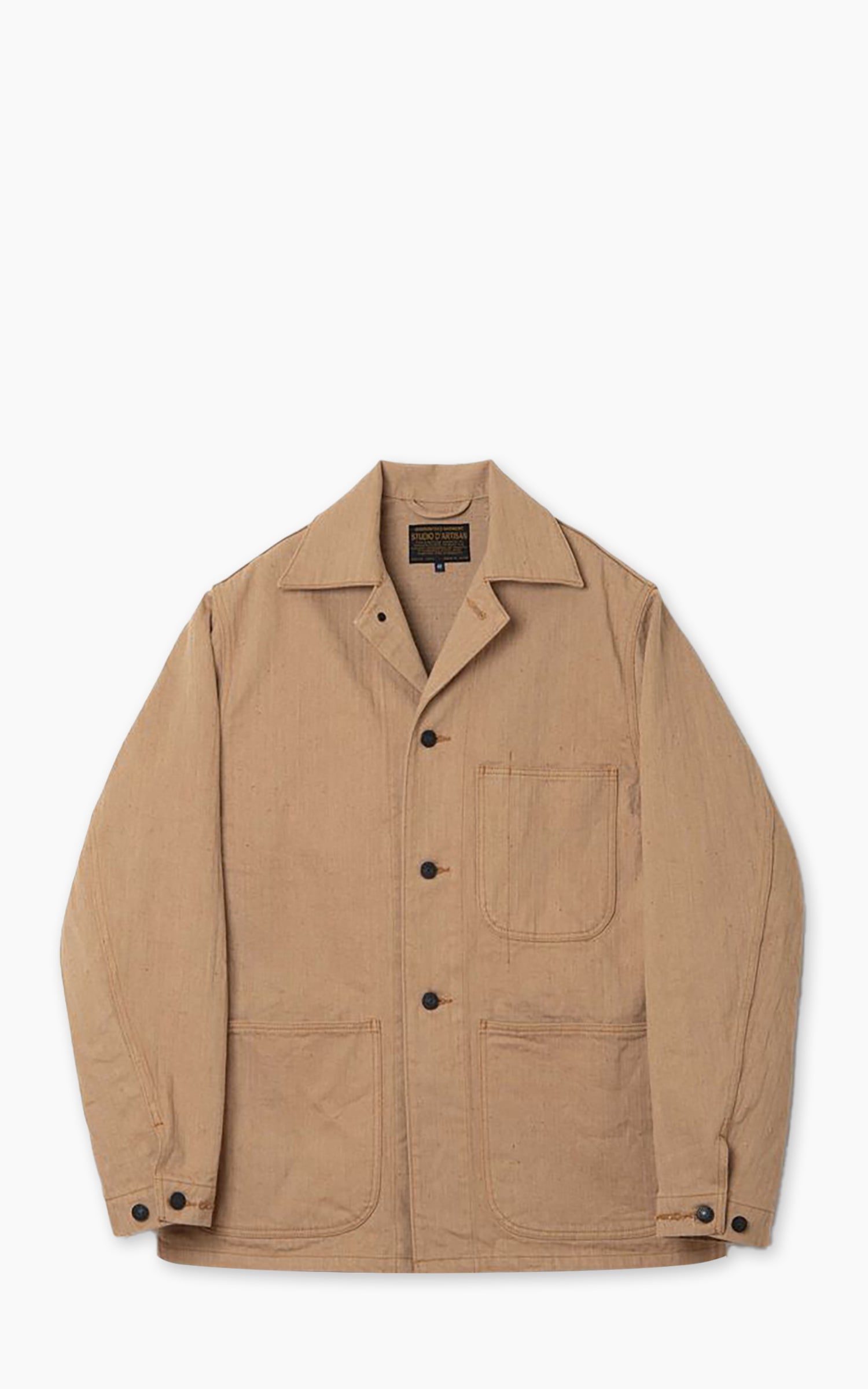 Studio D'Artisan 4638 Fox Cotton Military Coverall Brown