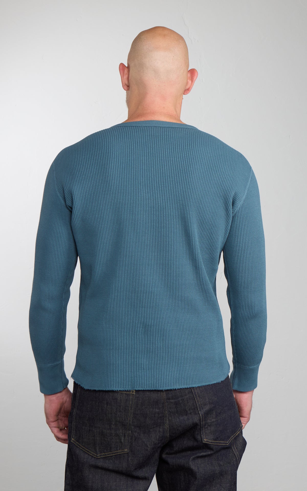Studio D'Artisan 9936 Heavyweight Thermal Longsleeve Blue