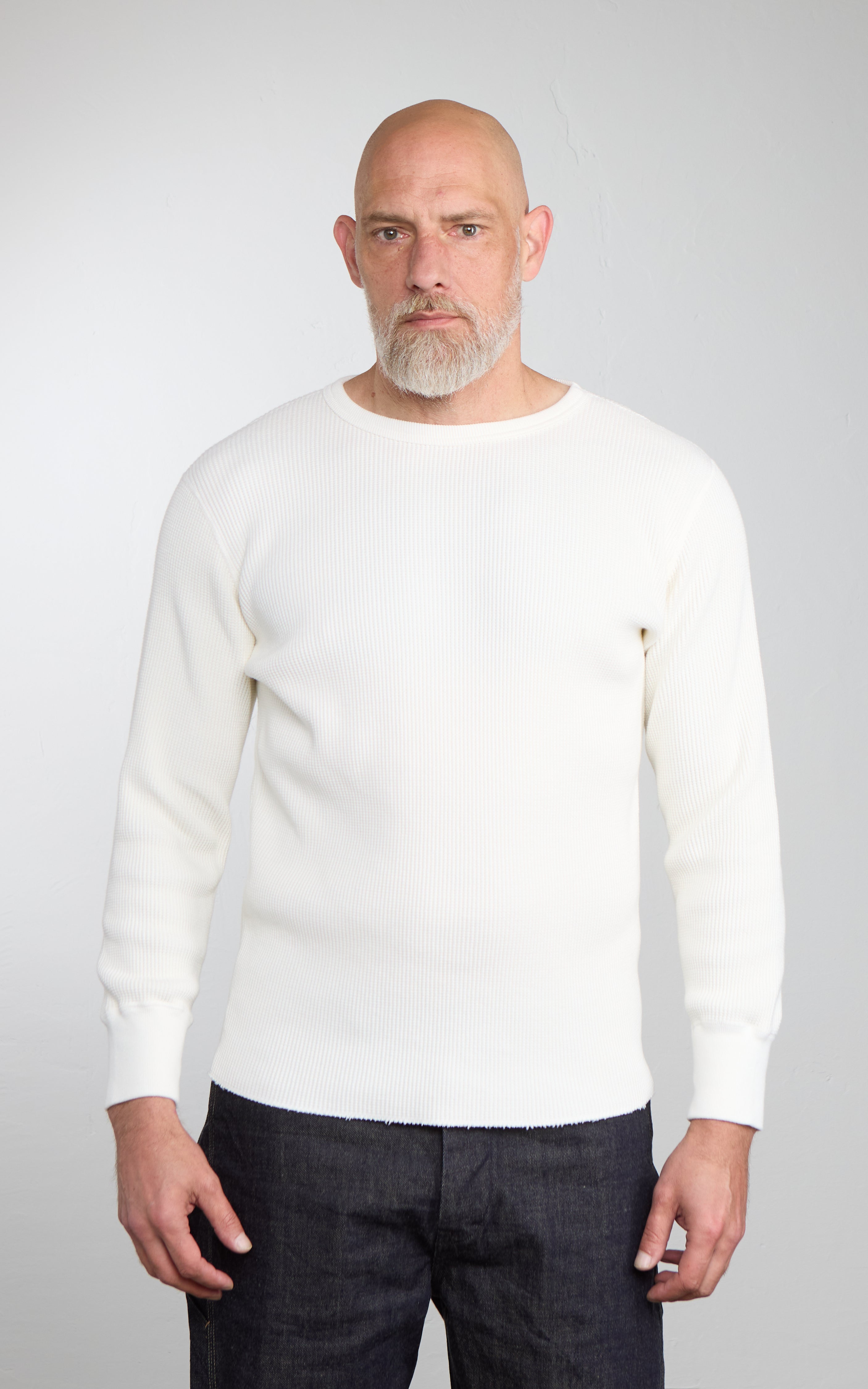 Studio D'Artisan 9936 Heavyweight Thermal Longsleeve White
