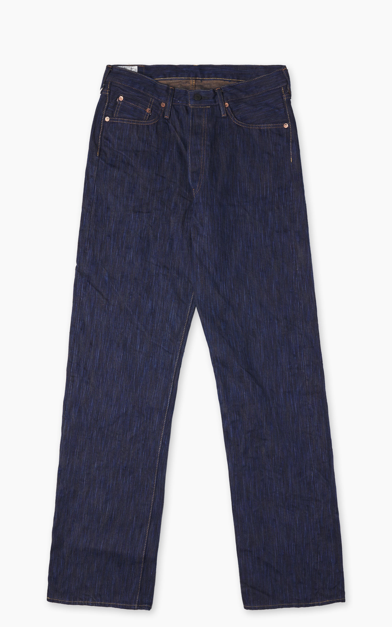 Studio D'Artisan D1905 "Awa Sho-Ai Kakishibu" Regular Straight Selvedge Jeans One Wash Indigo