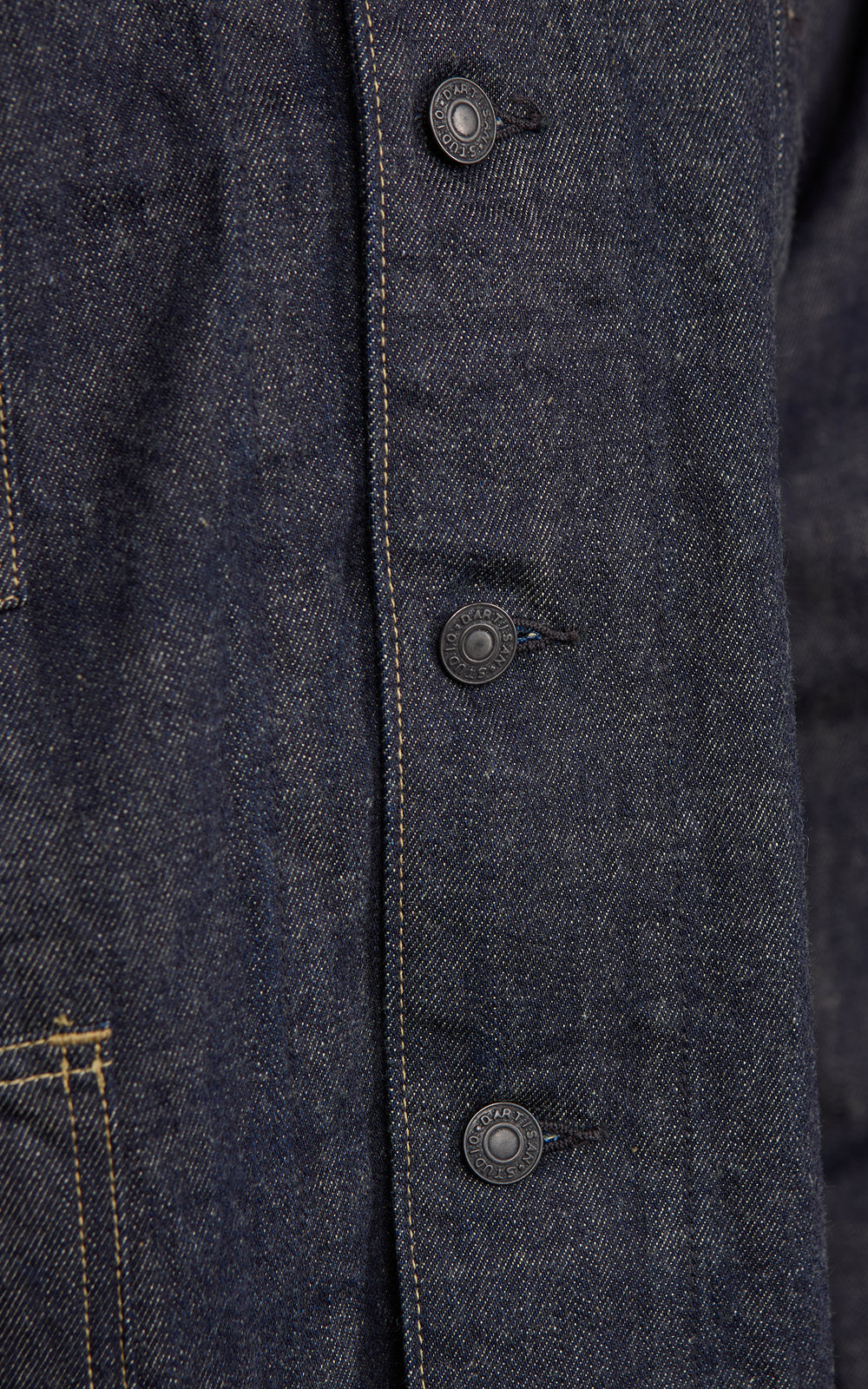 Studio D'Artisan D4650 Fox Denim Railroad Jacket One Wash