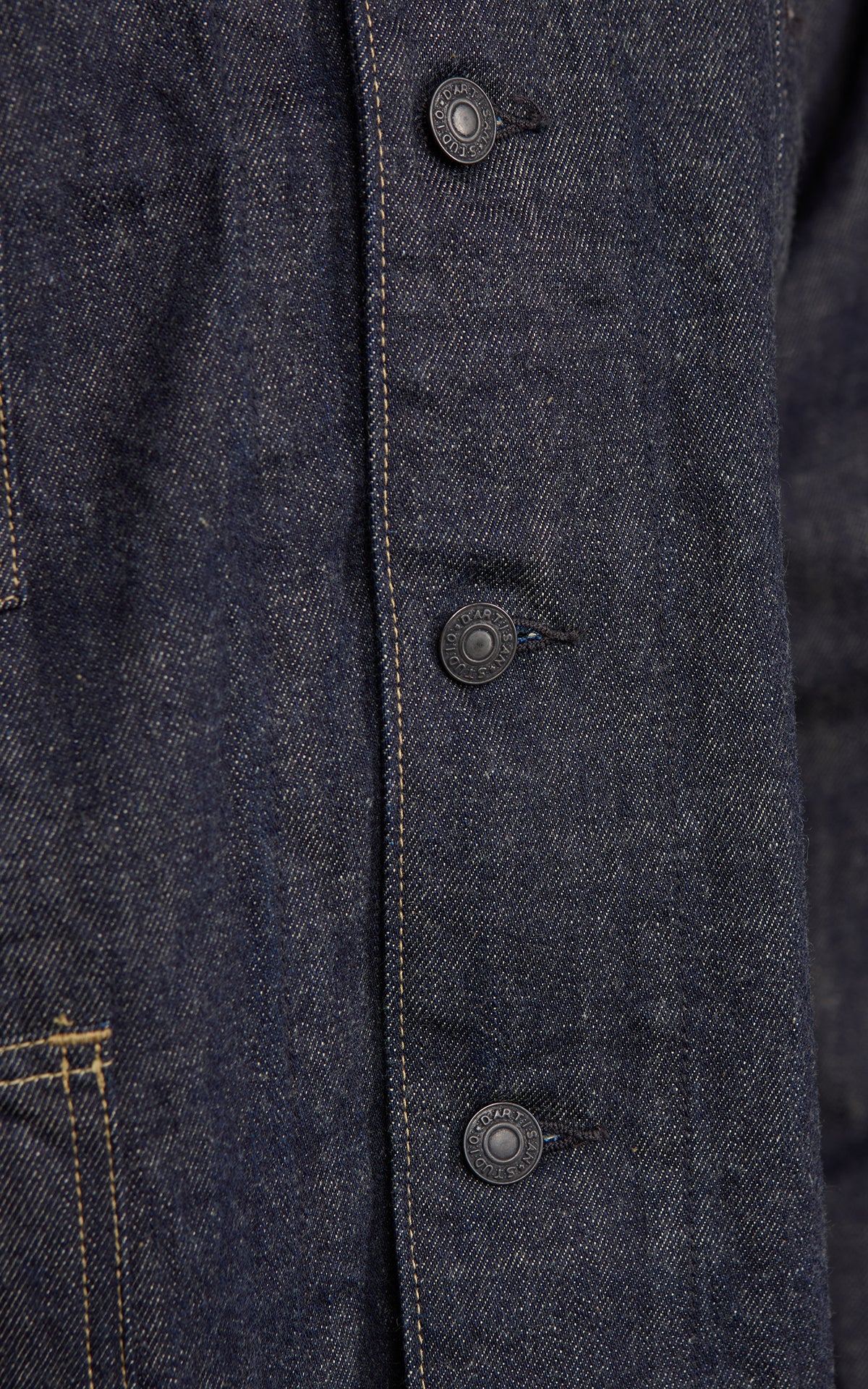 Studio D'Artisan D4650 Fox Denim Railroad Jacket One Wash