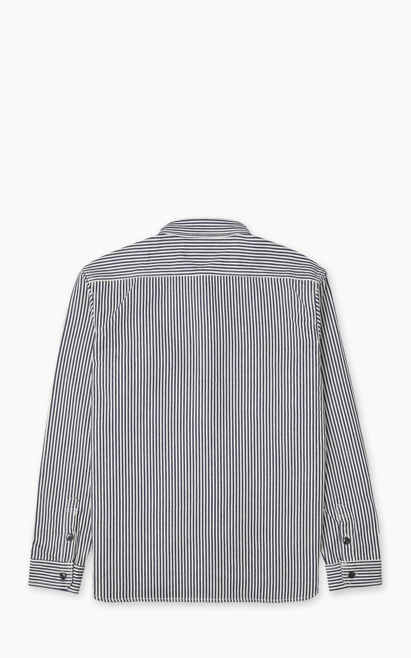 Studio D'Artisan D5335H Heavy Japanese Hickory Stripe Work Shirt Indig
