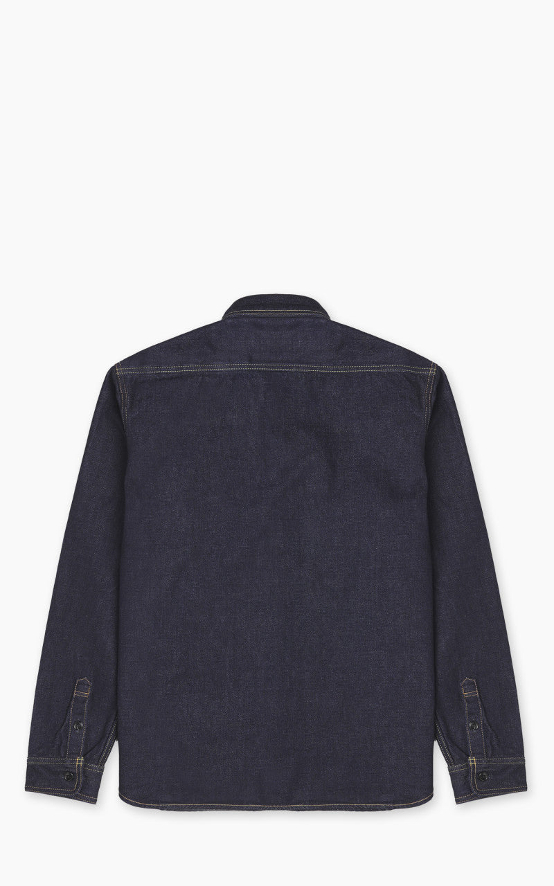 Studio D'Artisan D5335 Selvedge Denim Work Shirt One Wash Indigo