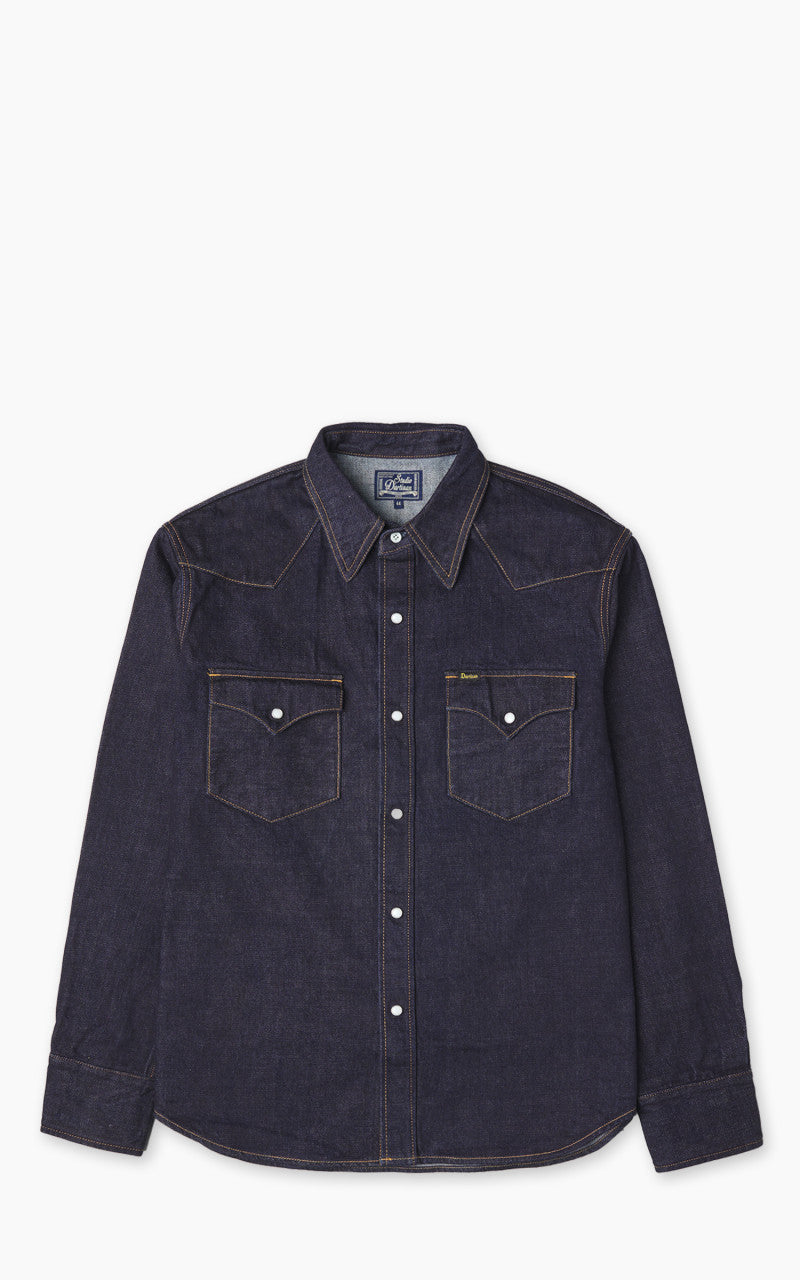 Studio D'Artisan D5571 Selvedge Denim Western Shirt One Wash Indigo