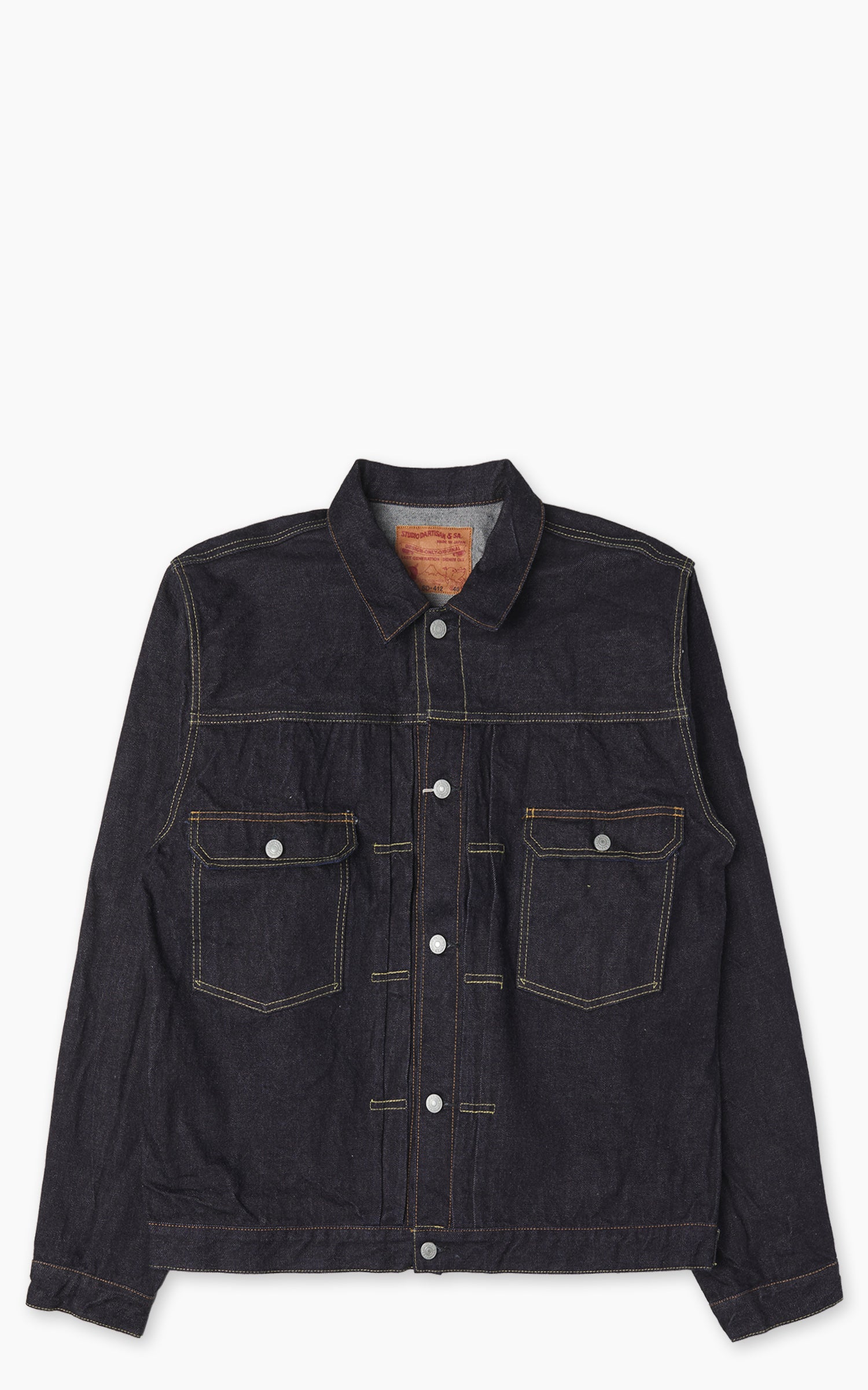 Studio D'Artisan SD-DO1J "The Origin" Type 2 Denim Jacket One Wash Indigo
