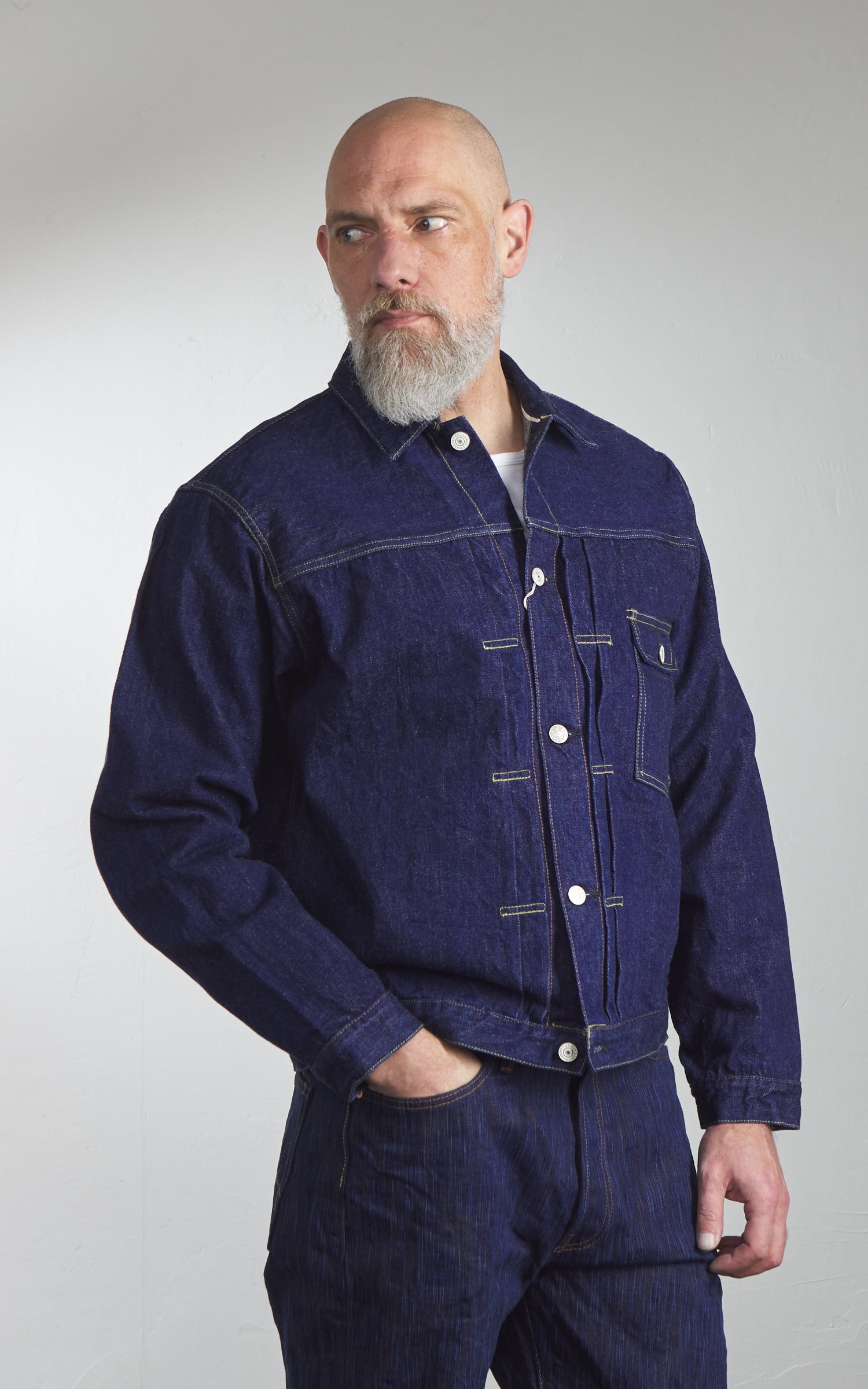 Studio D'Artisan SD-DO1J "The Origin" Type 1 Denim Jacket One Wash Indigo