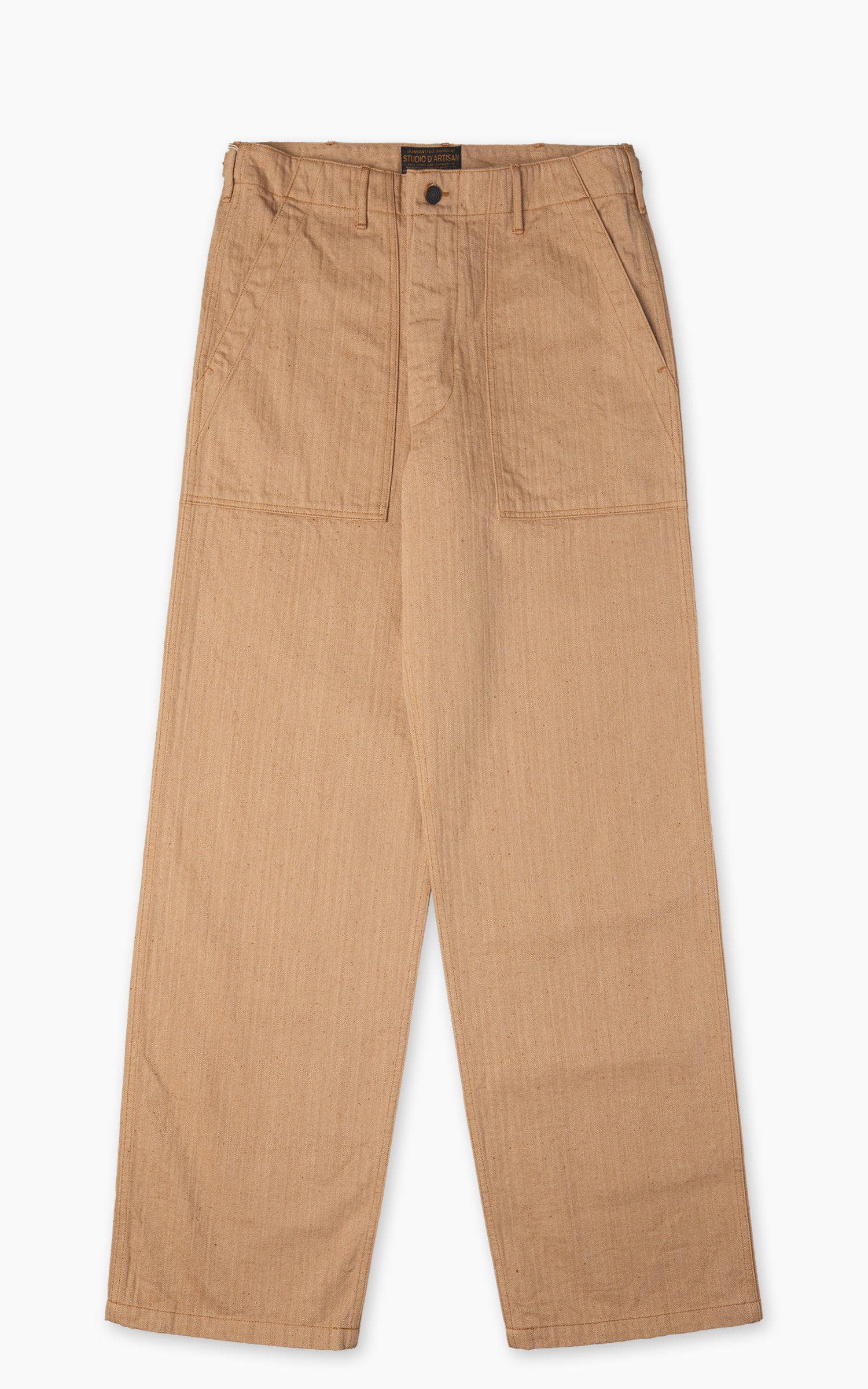 Studio D'Artisan 1917 Fox Cotton Baker Pants Brown