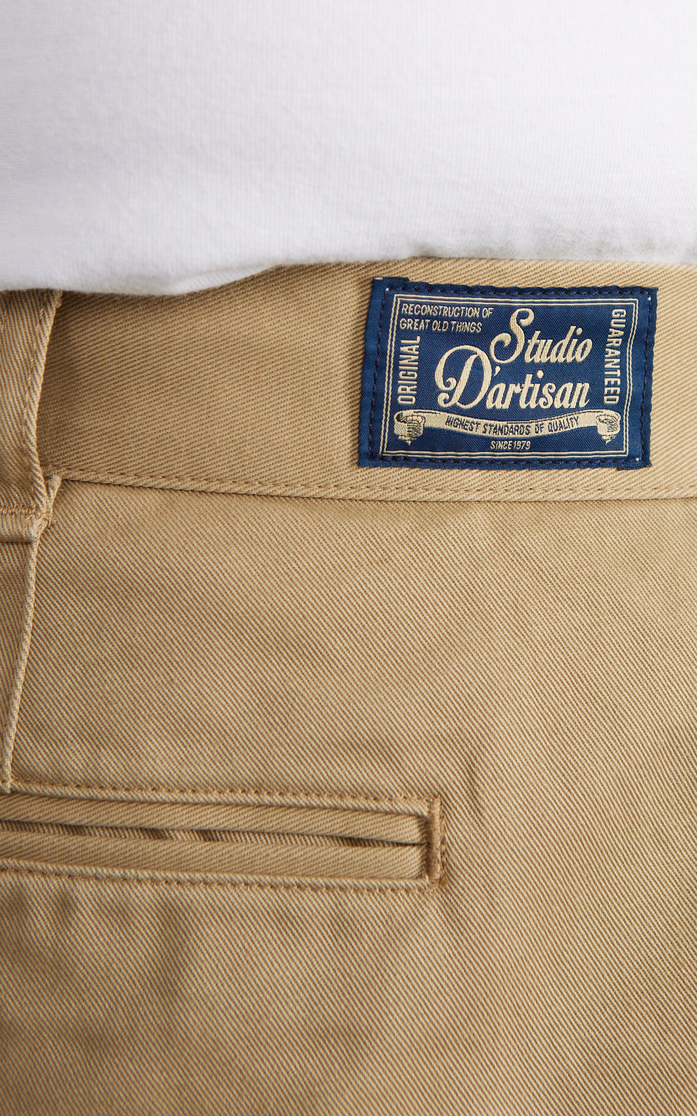 Studio D'Artisan 1925 Chino Shorts Beige