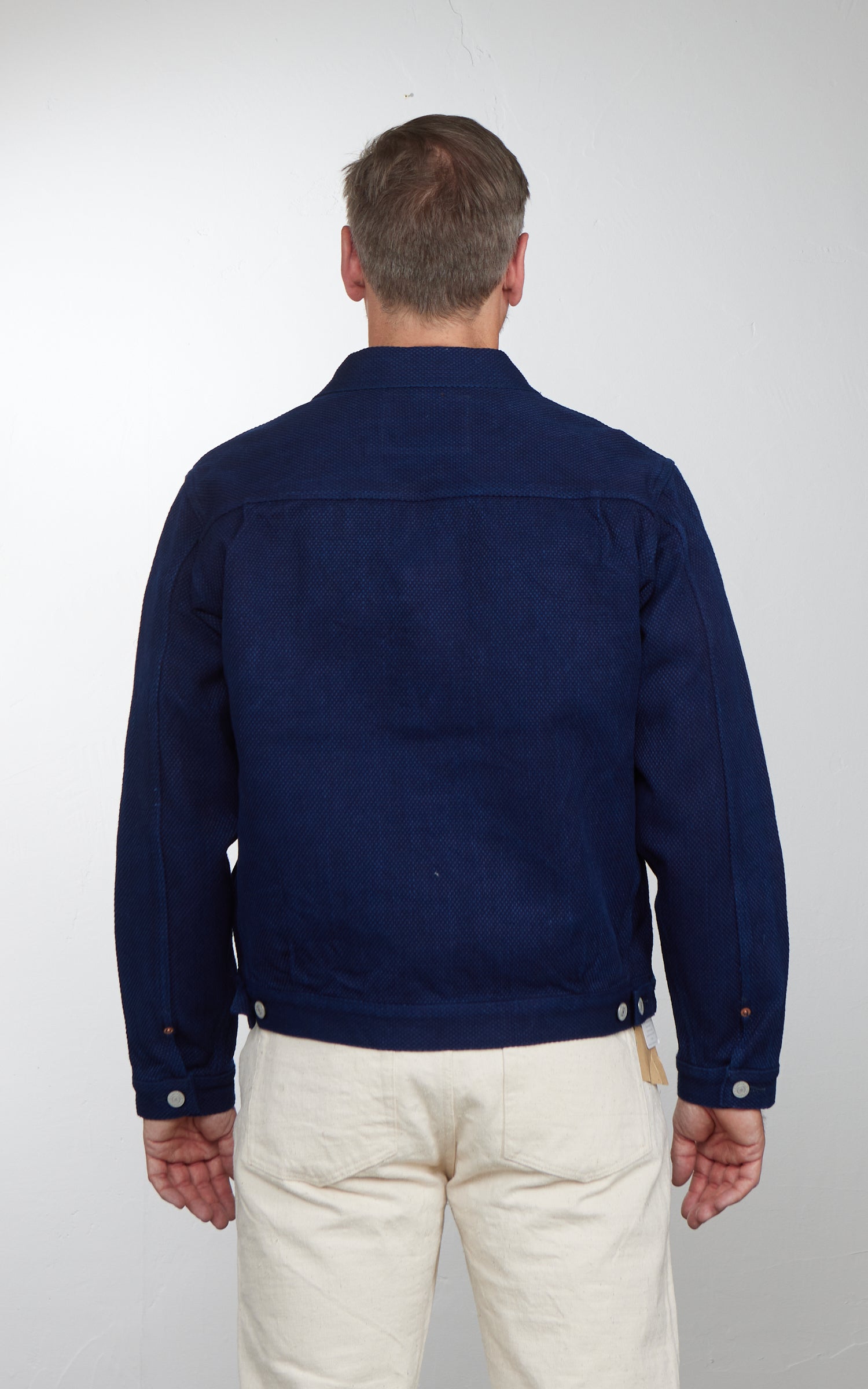 Studio D'Artisan 4619 Sashiko Denim 2nd Type Jacket One Wash Indigo