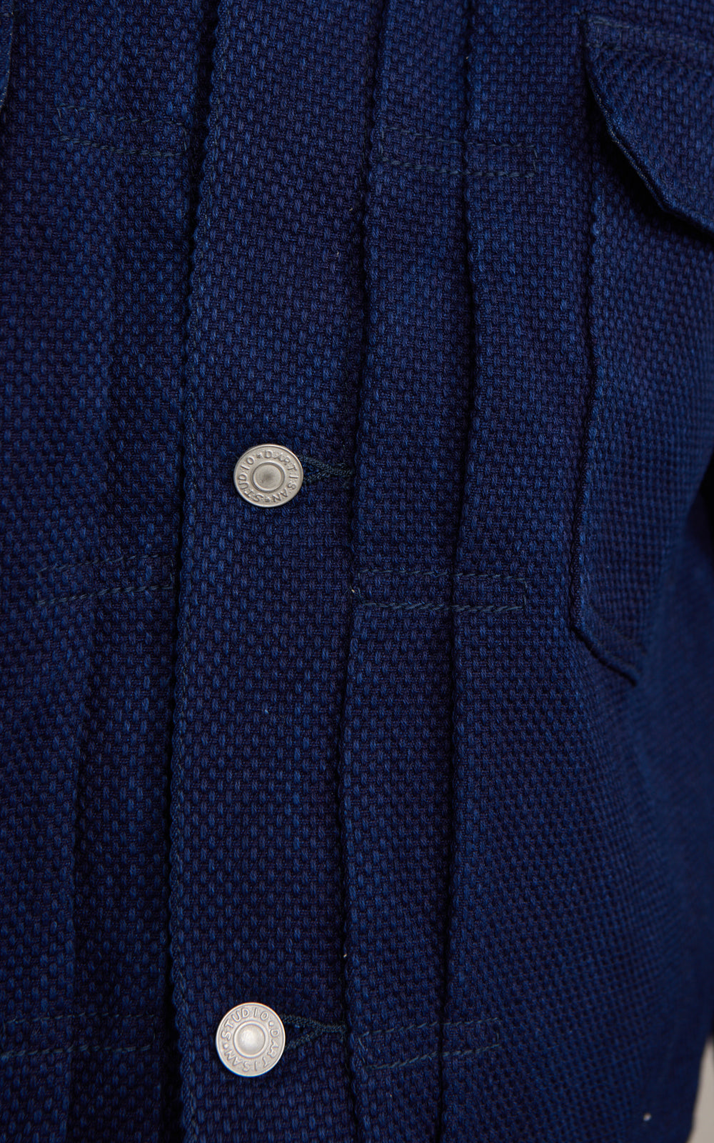 Studio D'Artisan 4619 Sashiko Denim 2nd Type Jacket One Wash Indigo