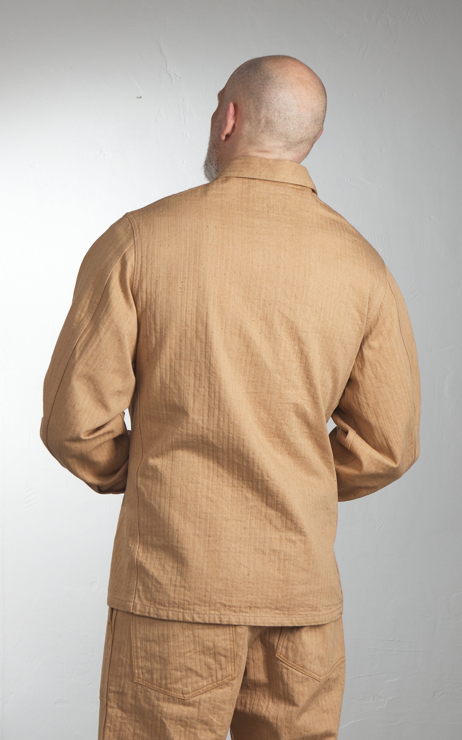 Studio D'Artisan 4638 Fox Cotton Military Coverall Brown