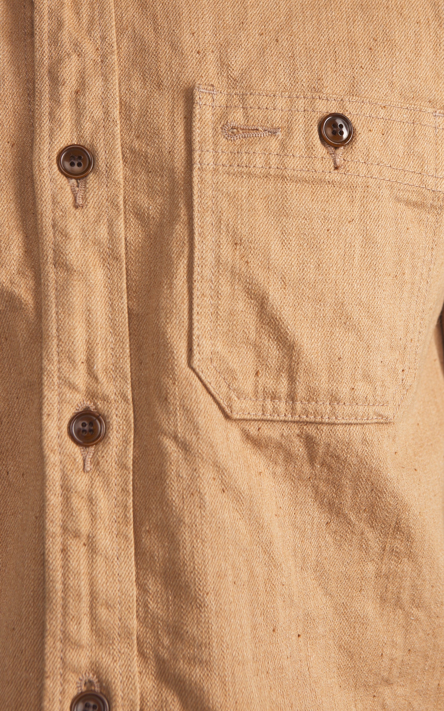 Studio D'Artisan 5740 Fox Cotton Work Shirt Brown