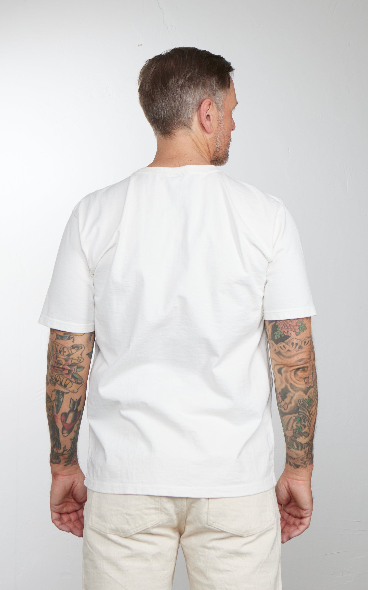 Studio D'Artisan 9913 Loopwheeled T-Shirt Pack White