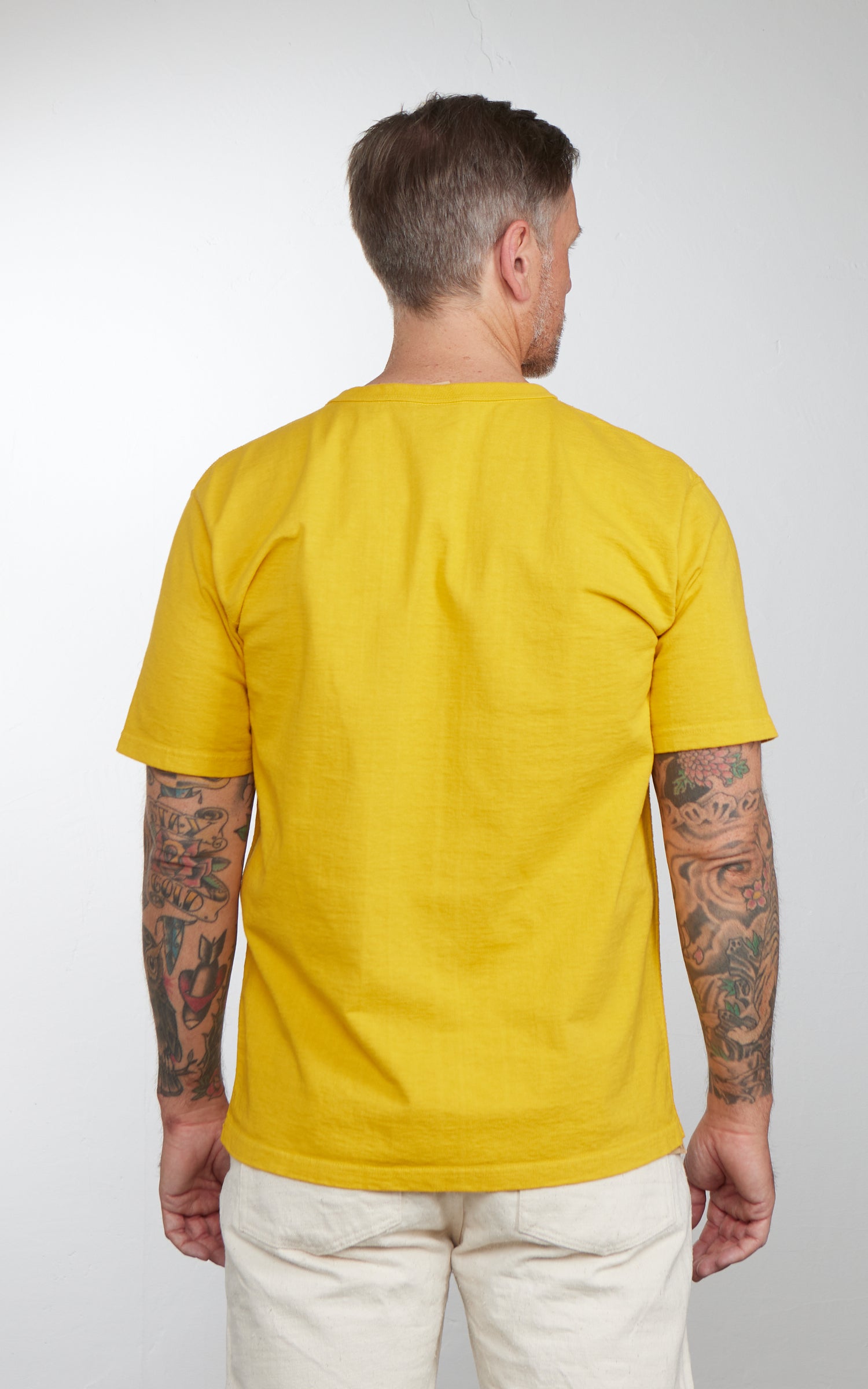Studio D'Artisan 9913 Loopwheeled T-Shirt Pack Yellow