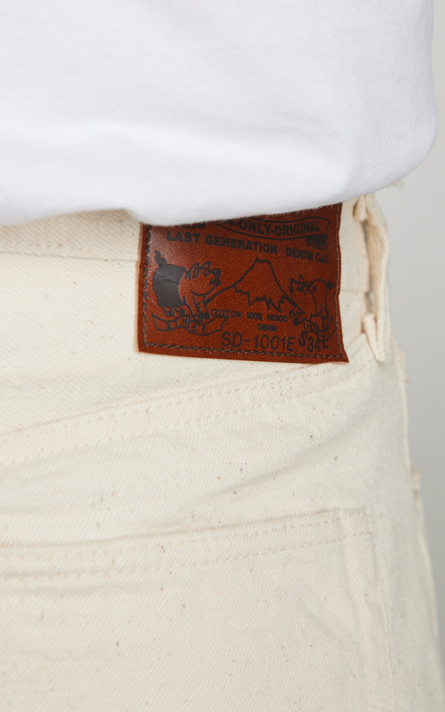 Studio D'Artisan SD-1001E GL3 Regular Straight Selvedge Jeans One Wash Ecru