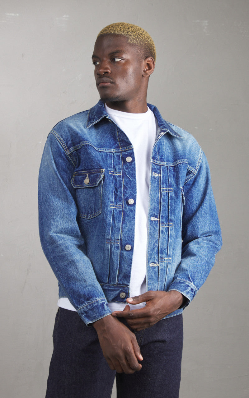 Sugar Cane SC11953SW Type-2 Denim Jacket 1953 Model Aged Wash Indigo
