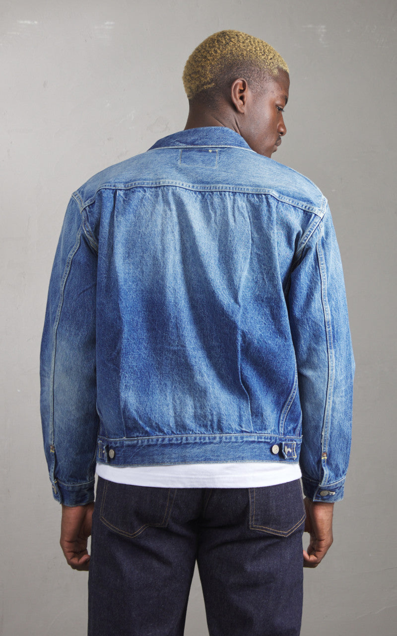 Sugar Cane SC11953SW Type-2 Denim Jacket 1953 Model Aged Wash Indigo