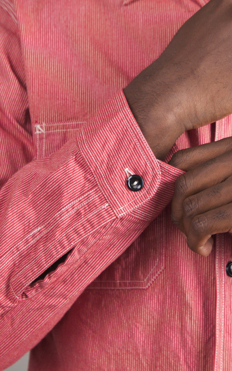 Sugar Cane SC25511 Jean Cord Work Shirt Red