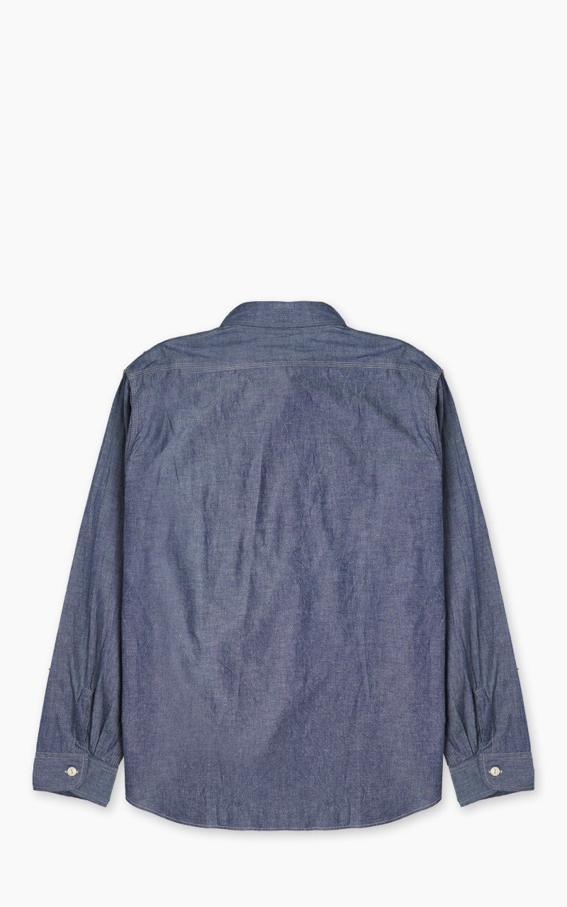 Sugar Cane SC27850 Blue Chambray Work Shirt One Wash Blue
