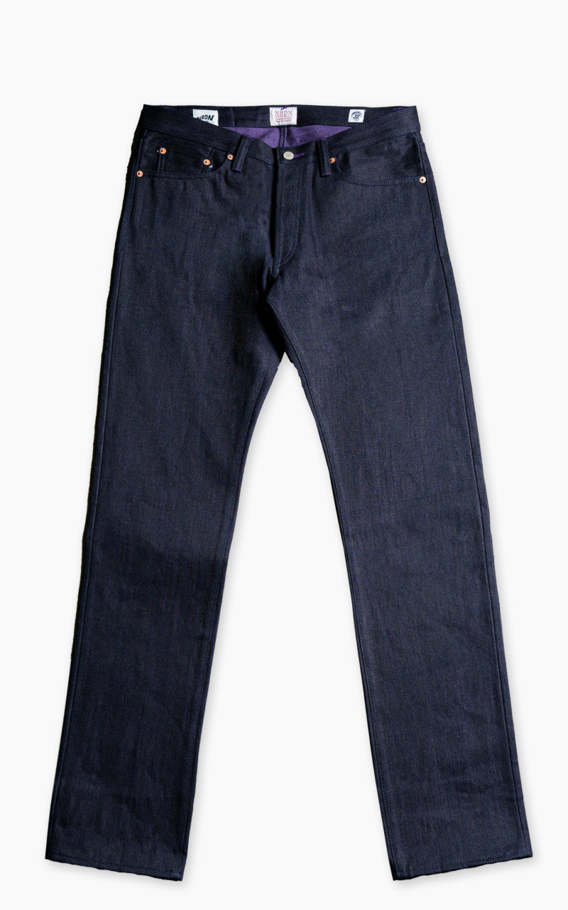 NBDN Sumatran Tigers XI Amethyst Slim Straight Selvedge Jeans Indigo 16oz