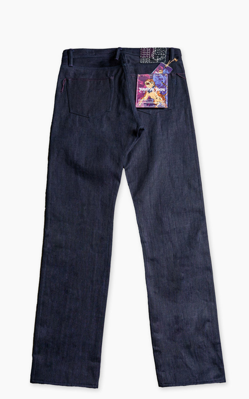 NBDN Sumatran Tigers XI Amethyst Slim Straight Selvedge Jeans Indigo 16oz