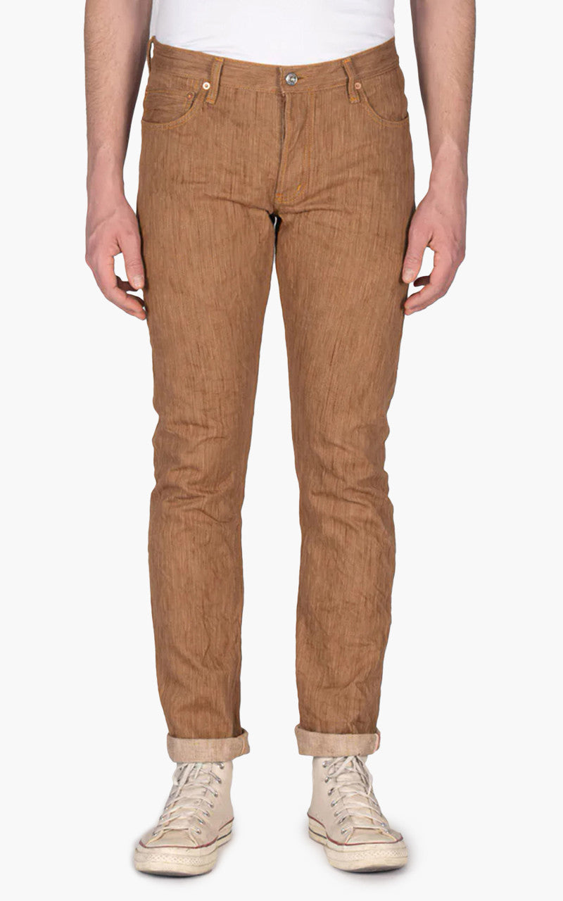 Naked & Famous Denim Super Guy MIJ11 Tokushima Hand Dyed Kakishibu Selvedge