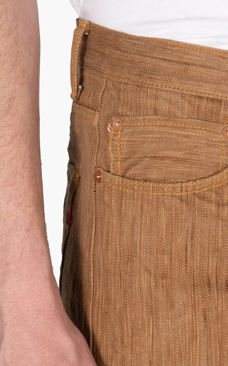 Naked & Famous Denim Super Guy MIJ11 Tokushima Hand Dyed Kakishibu Selvedge