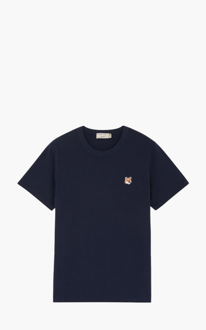 Maison Kitsuné Fox Head Patch Classic T-Shirt Navy