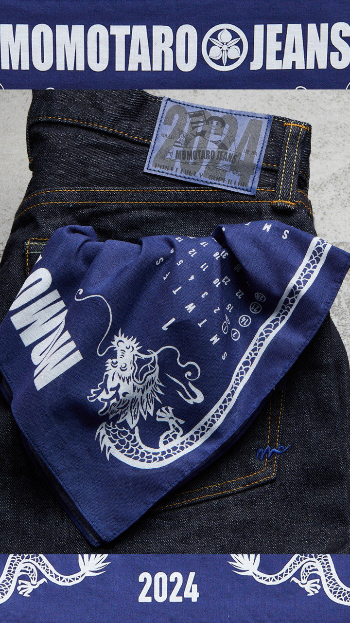 Momotaro Jeans T0206SPZ 'Year Of The Dragon' Zimbabwe Cotton Indigo GTB 15.7oz