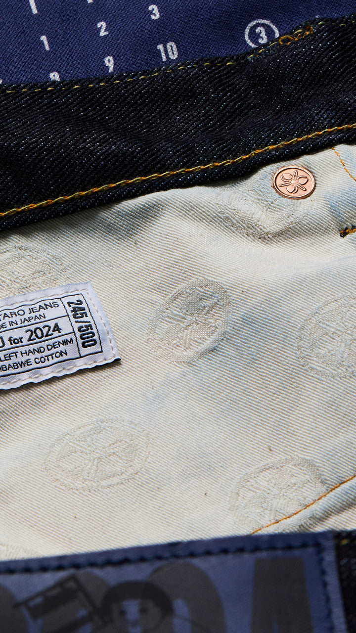 Momotaro Jeans T0206SPZ 'Year Of The Dragon' Zimbabwe Cotton Indigo GTB 15.7oz