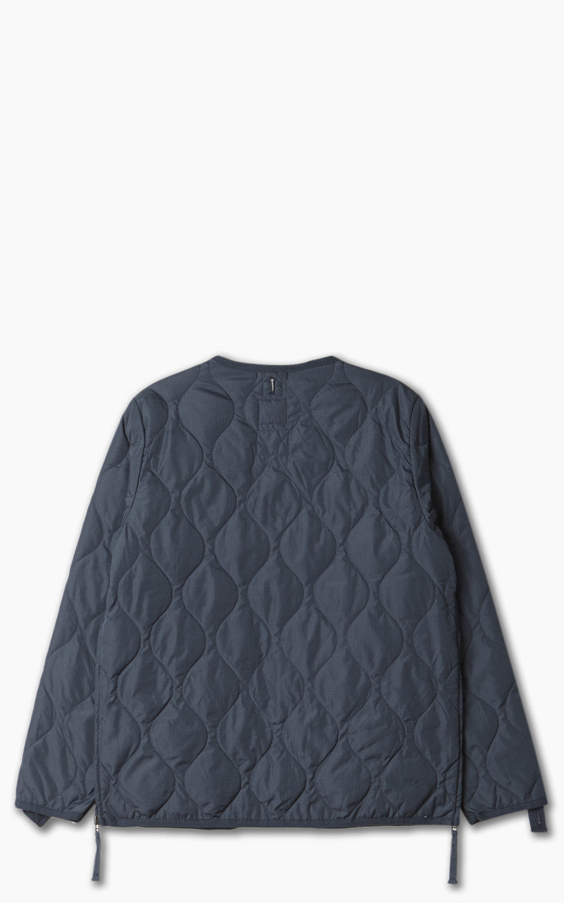Taion Military Zip V-Neck Jacket Dark Navy