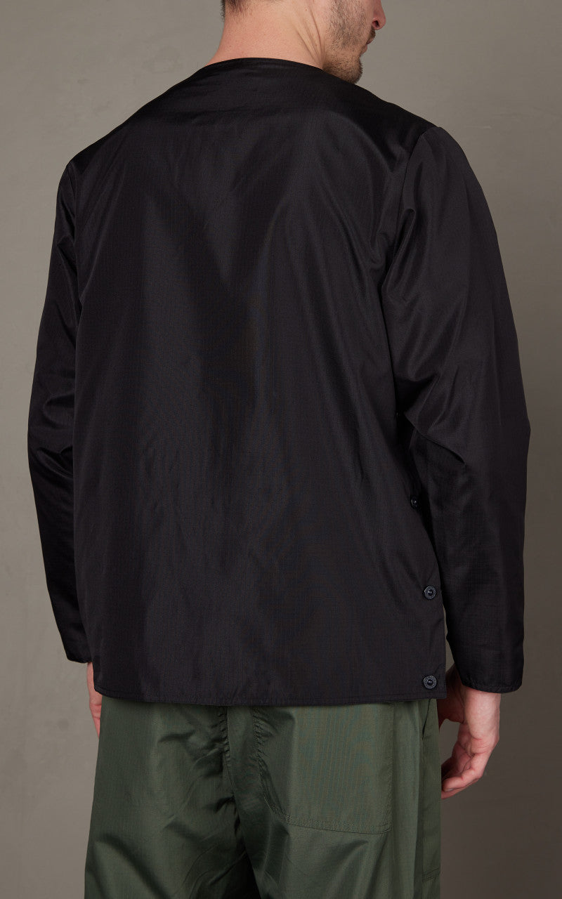 Taion Military Reversible Crew Neck Cardigan Black