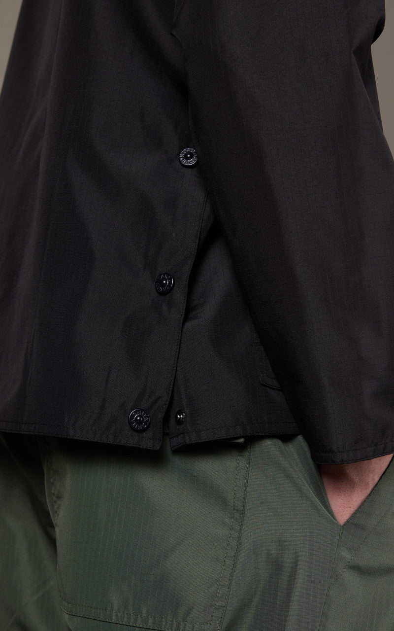 Taion Military Reversible Crew Neck Cardigan Black