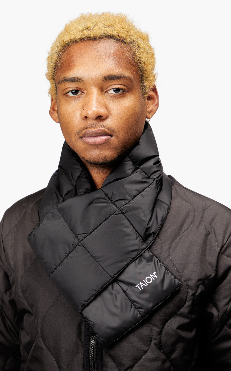 Taion Basic Down Scarf Black