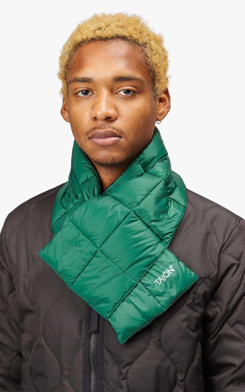 Taion Basic Down Scarf K.Green