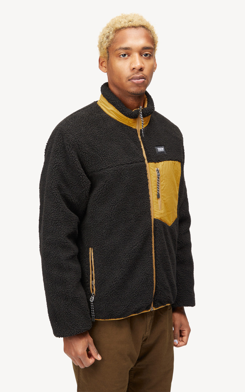 Taion Mountain Reversible Down x Boa Jacket Beige/Black