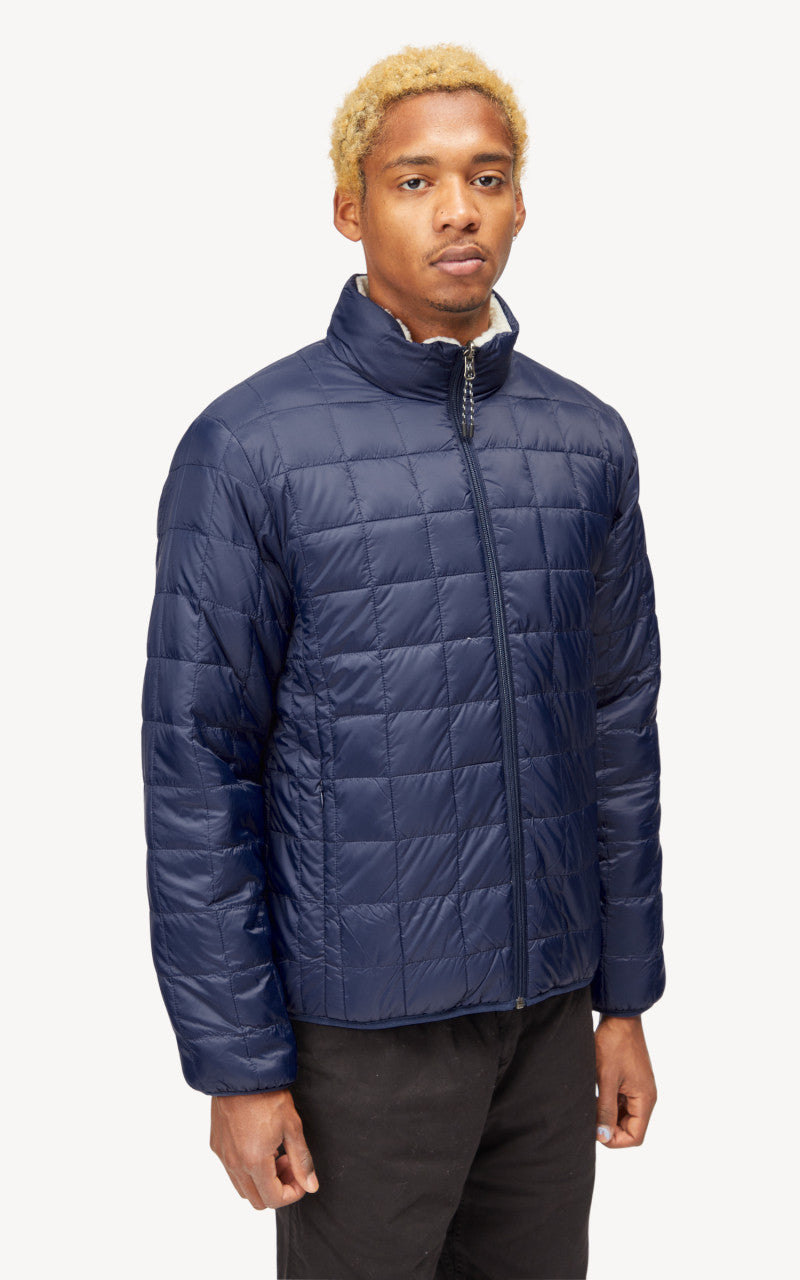 Taion Mountain Reversible Down x Boa Jacket Navy/Ivory