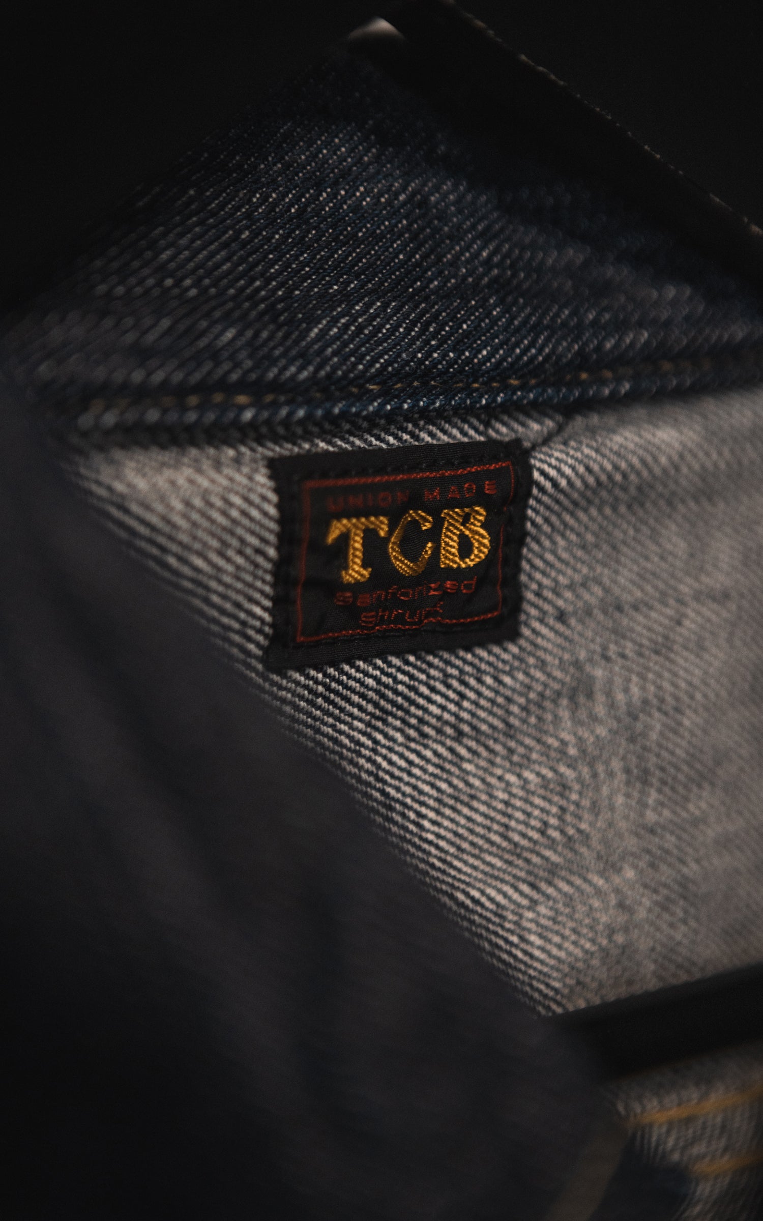 TCB Cats Drive Denim Jacket Selvedge Indigo