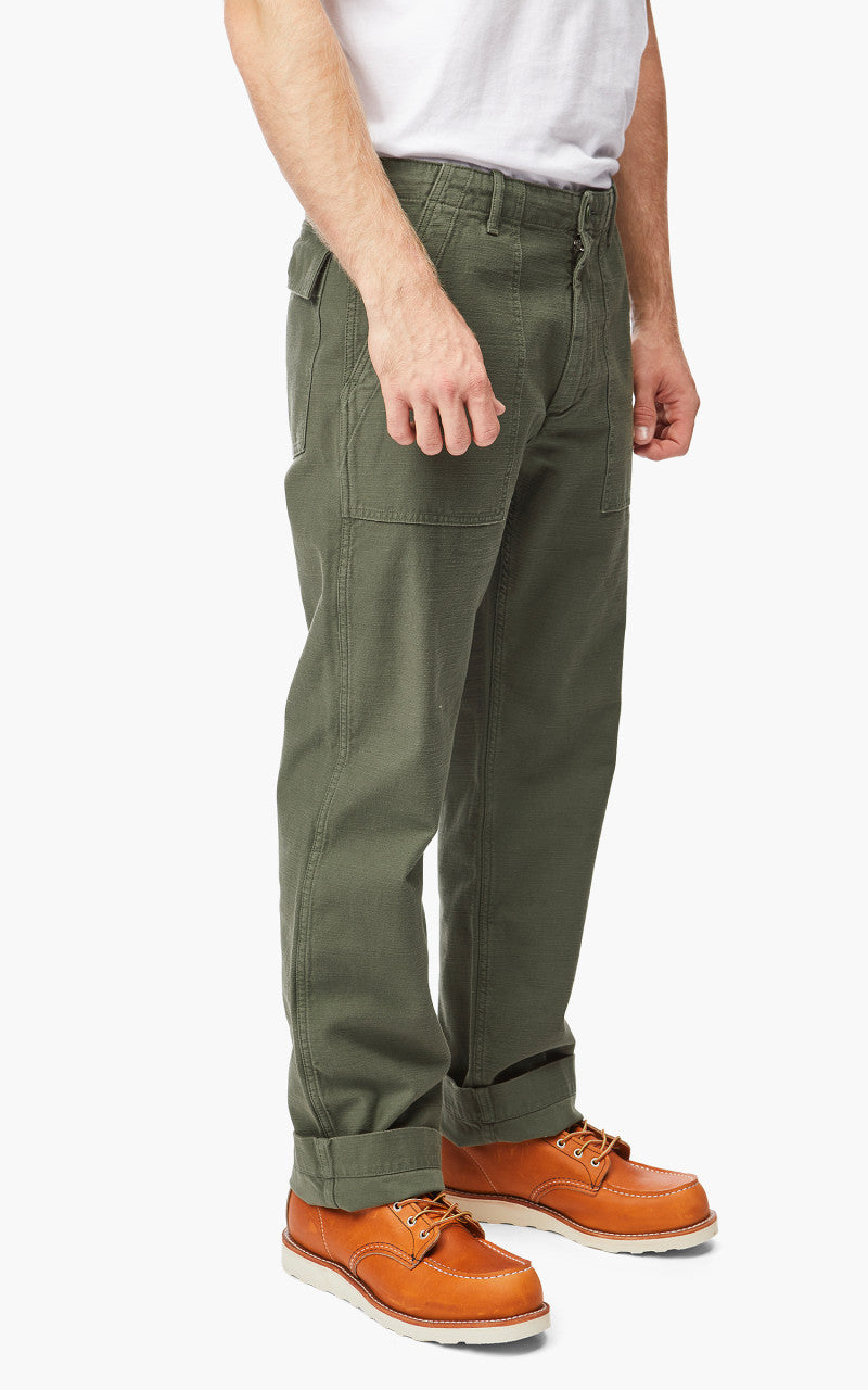 Tellason Fatigue Pant Straight Sateen Olive